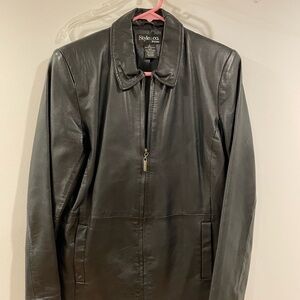 Style & Co. Black Leather Jacket